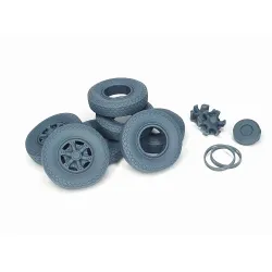 Pimp My Miniatures Afvs35-228 1/35 Lancia 3ro Road Wheels Set With Spare Type 2