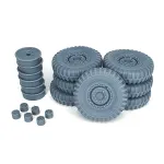 Pimp My Miniatures Afvs35-242 1/35 Dukw Road Wheels Set Weighted With Spare For Italeri