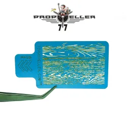 77propeller Prp038 Airbrush Stencils Wood Texture 40 Mm X 60 Mm For Spraying Fine Details 1/32 1/48 Scale