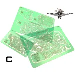 77propeller Prp043 Set Of 5 Airbrush Stencils For Spraying Stains