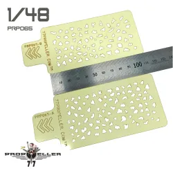 77propeller Prp065 1/48 Italian Aircraft Camouflage Airbrush Template 2 Pcs