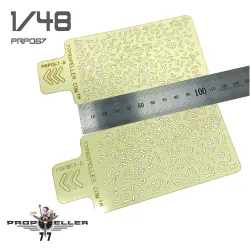 77propeller Prp067 1/48 Italian Aircraft Camouflage Airbrush Template 2 Pcs