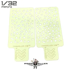 77propeller Prp073 1/32 Italian Aircraft Camouflage Airbrush Template 2 Pcs