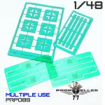 77propeller Prp089 1/48 Luftwaffe Balkenkreuze Late And Wing Walkway Stencils And 2x Leading Edge Wavelet Template