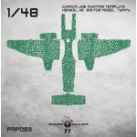 77propeller Prp093 1/48 Camouflage Painting Template Heinkel He- 219 For Model Tamiya