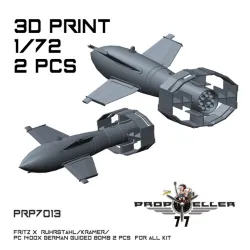 77propeller Prp7013 1/72 Fritz X Ruhrstahl/Kramer/ Pc 1400x German Guided Bomb 2 Pcs For All Kit