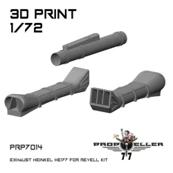 77propeller Prp7014 1/72 Exhaust Heinkel He177 For Revell Kit