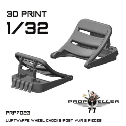 77propeller Prp7023 1/32 Luftwaffe Wheel Chocks Post War 2 Pieces