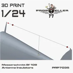 77propeller Prp7035 1/24 Messerschmitt Bf 109 Antenna Insulators