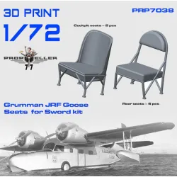 77propeller Prp7038 1/72 Grumman Jrf Goose Seats For Sword Kit