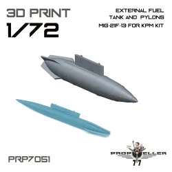 77propeller Prp7051 1/72 External Fuel Tank And Pylons Mig-21f-13 For Kpm Kit