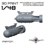 77propeller Prp7071 1/48 Depth Charge Mk Xvii With Bomb Rack Resin Kit