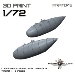 77propeller Prp7075 1/72 Luftwaffe External Fuel Tanks 300l Variant 4 2 Pieces