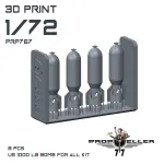 77propeller Prp767 1/72 Us 1000 Lb Bomb For All Kit 8 Pcs Resin Kit