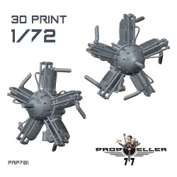 77propeller Prp781 1/72 Walter Nz-60 Engine Avia Bh-9/10/11 For Kpm Kit