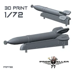 77propeller Prp788 1/72 Rs-132 Soviet Ww Ii Rockets 4 Pieces Resin Kit