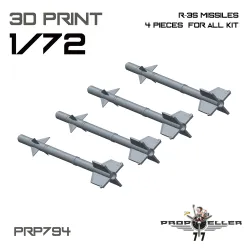 77propeller Prp794 1/72 R-3s Missiles 4 Pieces For All Kit Resin Kit