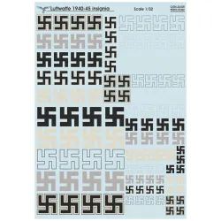 Print Scale 32-036 1/32 1940-45 Insignia Accessories