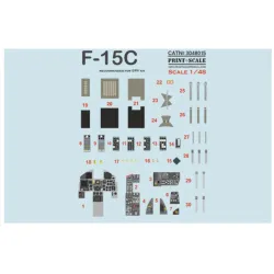 Print Scale Prs3d48-015 1/48 F-15c Eagle Instrument Panel