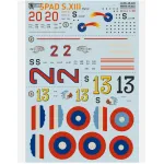 Print Scale 48-245 1/48 Spad Xlll Part 2 Decal For Aircraft