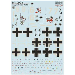 Print Scale 48-319 1/48 Messerschmitt Bf-109g-6 Jagdgeschwader Jg 53 Part 3