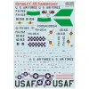 Print Scale 72-462 1/72 Decal For F-105 Thunderchief Part 3