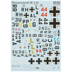 Print Scale 72-538 1/72 Messerschmitt Bf-110 Part 1