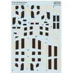 Print Scale 72-544 1/72 Decal For P-51d D-day Invasion Stripes