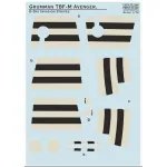 Print Scale 72-546 1/72 Decal For Grumman Tbf/M Avenger D-day Invasion Stripes