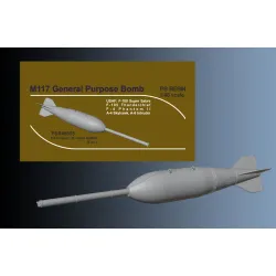 Print Scale Psr48055 1/48 M117 General Purpose Bomb With Long Probe Nose Fuze 2pc