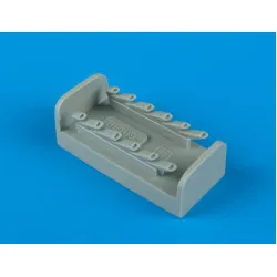 Quickboost 48085 1/48 Bf 109e Exhaust For Tamiya Accessories For Aircraft
