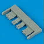 Quickboost 48171 1/48 F6f-3 Hellcat Exhaust For Hasegawa Accessories Kit