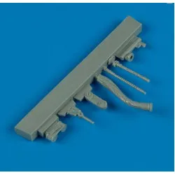 Quickboost 48350 1/48 Mc.200 Saetta Exhaust For Italeri Accesories For Aircraft