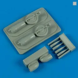 Quickboost 48467 1/48 P-38f Lightning Air Intakes B-33 Supercharger For Academy