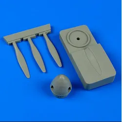 Quickboost 48626 1/48 Supermarine Spitfire Mk.v De Havilland Propeller W/ Tool For Airfix
