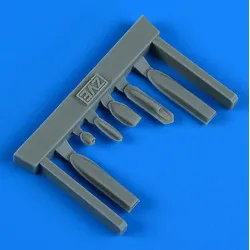 Quickboost Qb49043 1/48 Sukhoi Su-25 Frogfoot Air Intakes For Zvezda