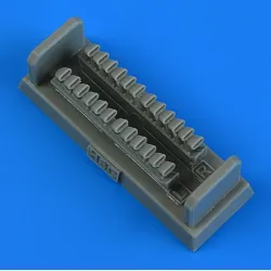 Quickboost 49128 1/48 P-39d/P-400 Airacobra Exhaust 12 Pipes For Hasegawa