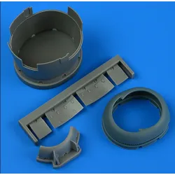 Quickboost 49194 1/48 F6f-3 Hellcat Early Cowling And Cooling Flaps Closed For Eduard