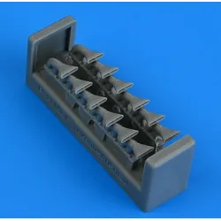 Quickboost 49212 1/48 P-39mk I Airacobra Exhaust - Fishtail Type For Miniart