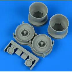 Quickboost 49255 1/48 B-25b/C Mitchell Early Cowlings Cooling Flaps Closed For Aca/Rev/Acc Min