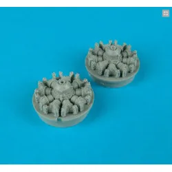 Quickboost 72059 1/72 S2f-1 Tracker Engines For Hasegawa Accessories Kit