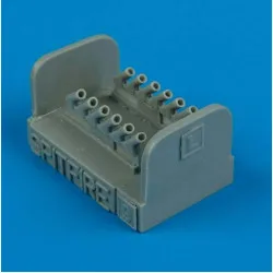 Quickboost 72165 1/72 Spitfire Mk Ix Exhaust Round For Hasegawa Accessories Kit