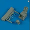 Quickboost 72279 1/72 Su-27 Flanker Ejection Seat With Sefety Belts Accessories