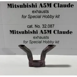 Rexx 32087 1/32 Exhausts For Mitsubishi A5m Claude For Special Hobby