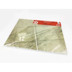 Red Fox Db-32003 1/32 Airfield Diorama Base Type 3 600x380mm Double Sheet 3d Diorama Base