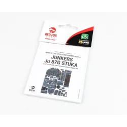 Red Fox Qs-24023 1/24 Junkers Ju 87g Stuka Kanonenvogel 3d Acrylic Instrument Panels