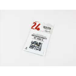 Red Fox Qs-24032 1/24 3d Decal Instrument Panels For Messerschmitt Bf 109g-6 For Airfix