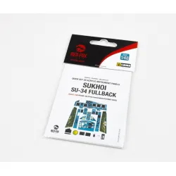 Red Fox Qs48179 1/48 Sukhoi Su-34 Fullback 3d Acrylic Instrument Panel