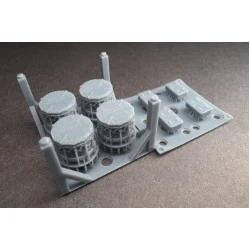 Rise144 Models Rm054 1/144 B-1b Lancer Exhaust With Exhaust And Intake Covers Academy