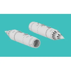 Rise144 Models Rm098 1/144 B-8m1 Rocket Pods 8x Aircraft Accessories